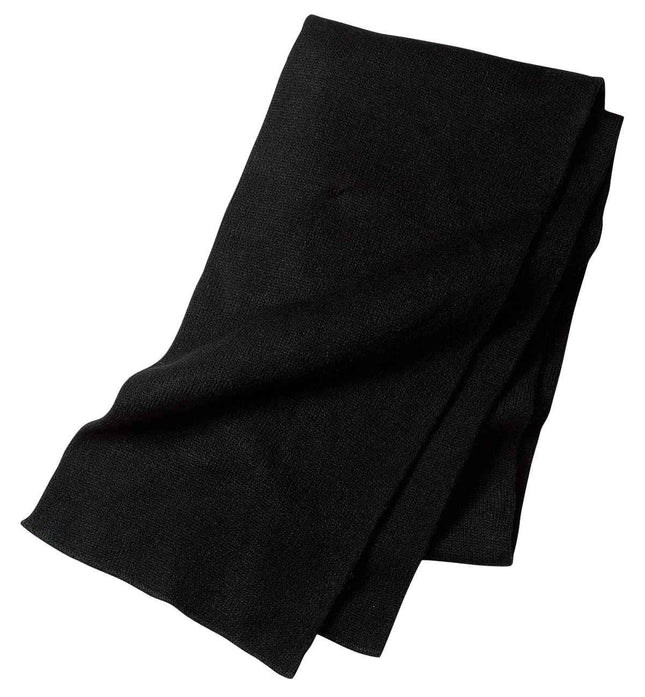 Port Authority Knitted Scarf KS01 Black OSFA