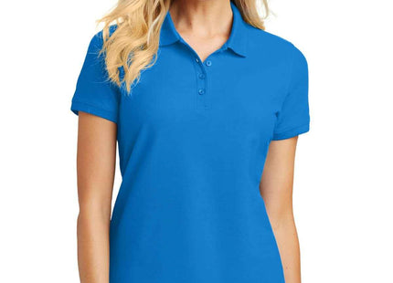 Port Authority Women's Core Classic Pique Polo L100 Coastal Blue