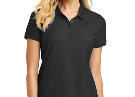 Port Authority Women's Core Classic Pique Polo L100 Deep Black