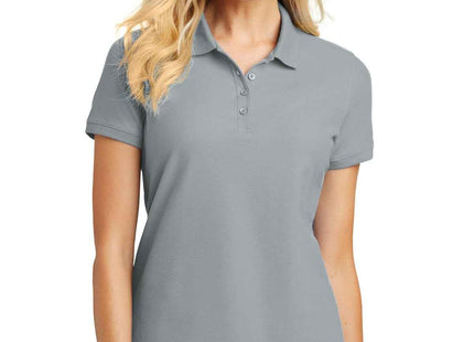 Port Authority Women's Core Classic Pique Polo L100 Gusty Grey