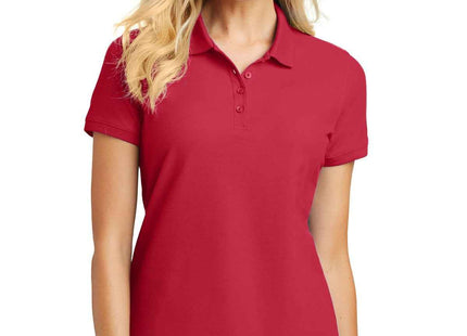 Port Authority Women's Core Classic Pique Polo L100 Rich Red