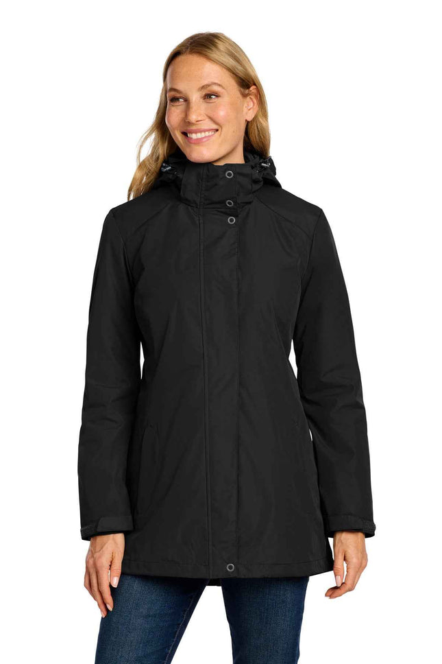 Port Authority Women's AllWeather 3in1 Jacket L123 Black