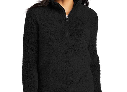 Port Authority Women's Cozy 1/4Zip Fleece L130 Black