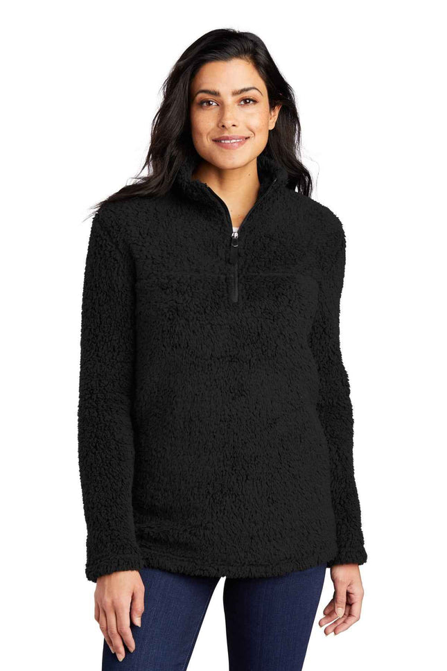Port Authority Women's Cozy 1/4Zip Fleece L130 Black