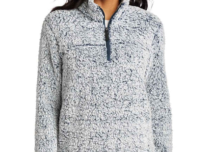 Port Authority Women's Cozy 1/4Zip Fleece L130 Navy Heather