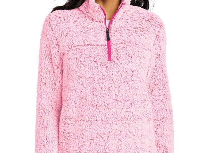 Port Authority Women's Cozy 1/4Zip Fleece L130 Pop Raspberry Heather