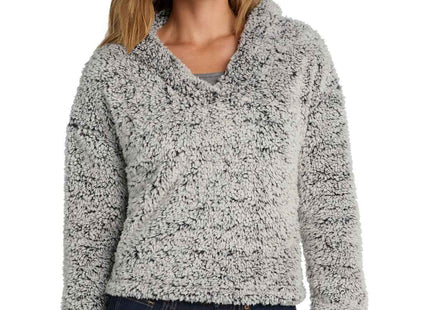 Port Authority Women's Cozy Fleece Hoodie L132 Grey Heather