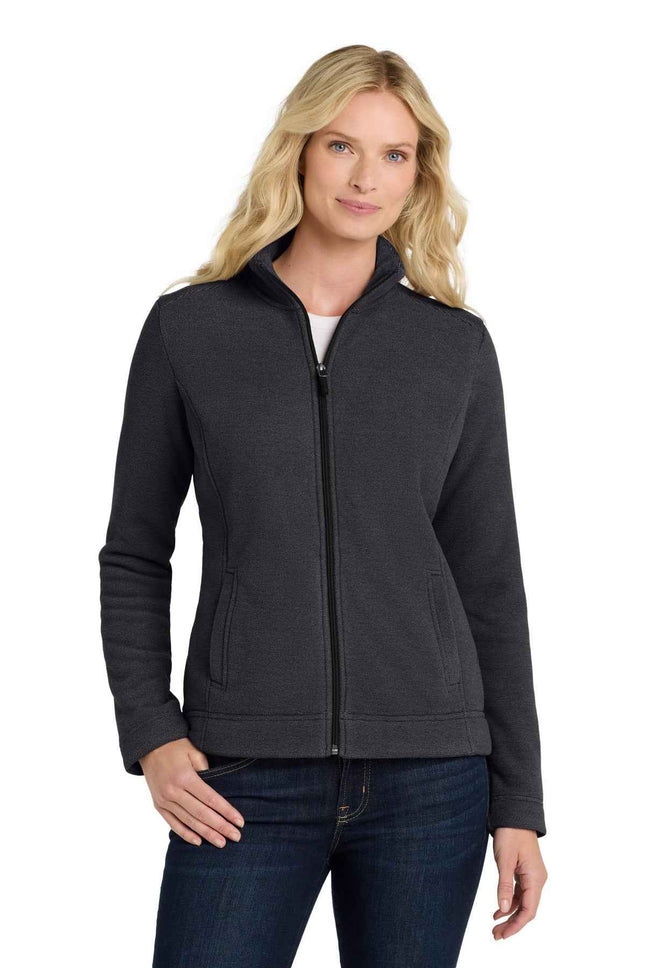 Port Authority Women's Ultra Warm Brushed Fleece Jacket L211 Graphite Deep Black