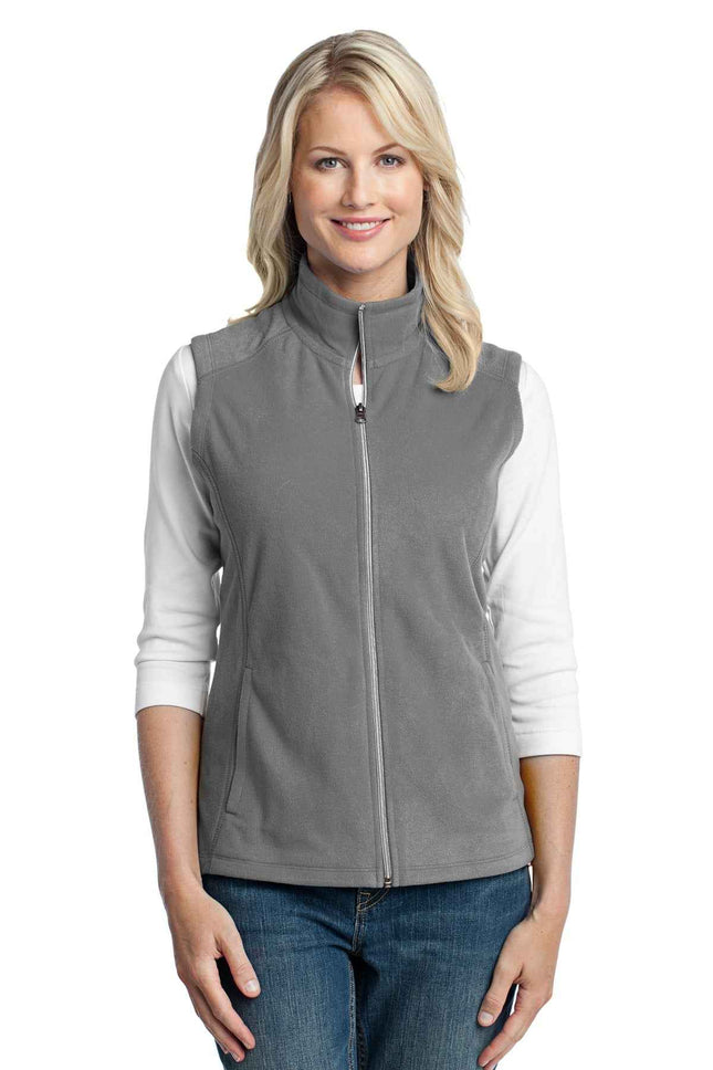 Port Authority Women's Microfleece Vest L226 Pearl Grey