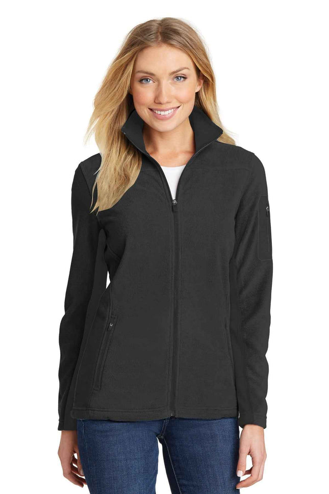 Port Authority Women's Summit Fleece FullZip Jacket L233 Black Black