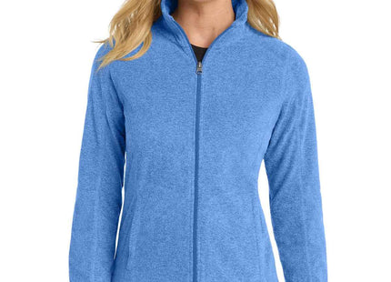 Port Authority Women's Heather Microfleece FullZip Jacket L235 Light Royal Heather