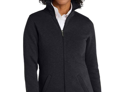 Port Authority Women's Slub Fleece FullZip Jacket L293 Black