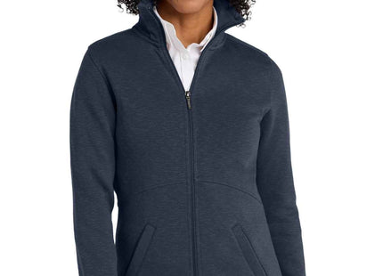 Port Authority Women's Slub Fleece FullZip Jacket L293 Navy
