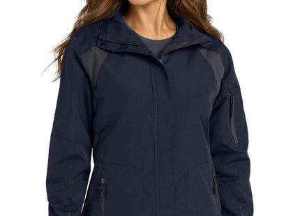 Port Authority Women's AllSeason II Jacket L304 True Navy Iron Grey