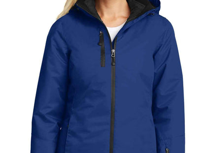Port Authority Women's Vortex Waterproof 3in1 Jacket L332 Night Sky Blue Black