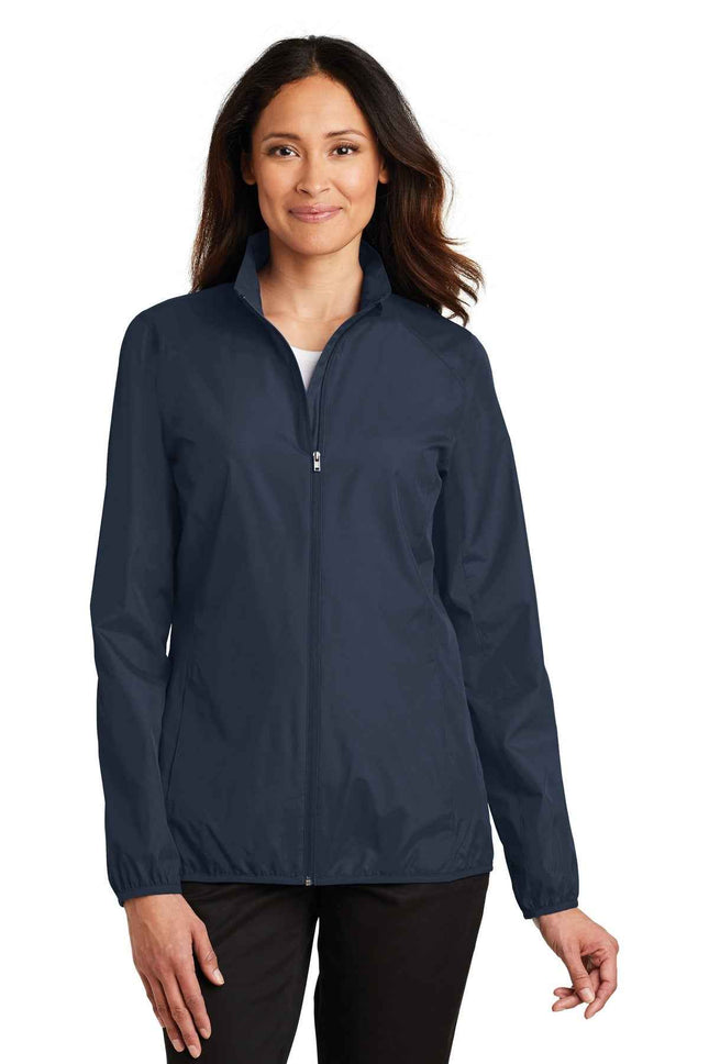 Port Authority Women's Zephyr FullZip Jacket L344 Dress Blue Navy