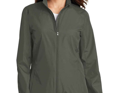 Port Authority Women's Zephyr FullZip Jacket L344 Grey Steel