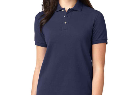 Port Authority Women's Heavyweight Cotton Pique Polo L420 Navy