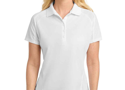 SportTek Women's DriMesh Pro Polo L474 White