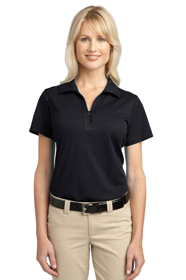 Port Authority Women's Tech Pique Polo L527 Black