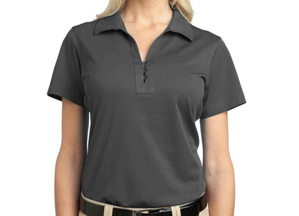 Port Authority Women's Tech Pique Polo L527 Grey Smoke