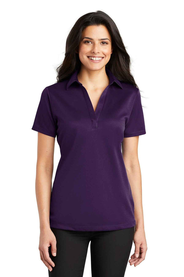 Port Authority Women's Silk Touch Performance Polo L540 Bright Purple