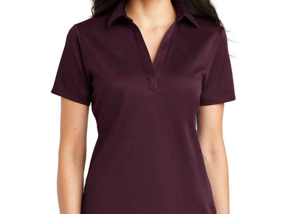 Port Authority Women's Silk Touch Performance Polo L540 Maroon