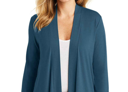 Port Authority Women's Concept Open Cardigan L5430 Dusty Blue