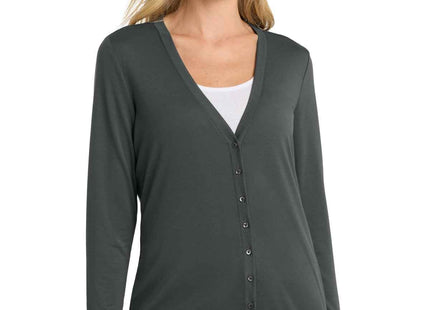 Port Authority Women's Concept Cardigan L545 Grey Smoke