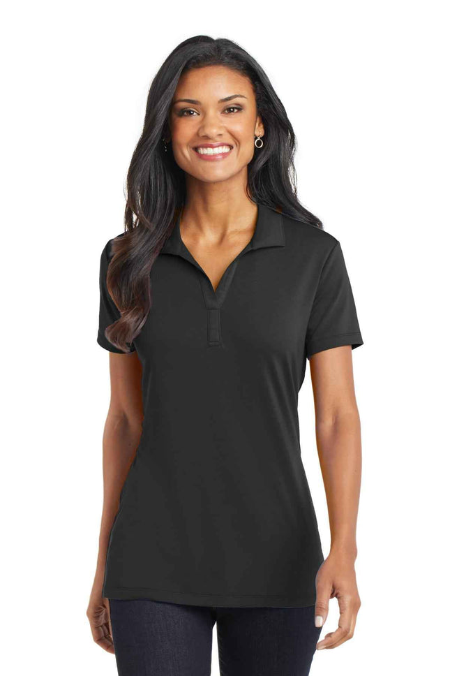 Port Authority Women's Cotton Touch Performance Polo L568 Black