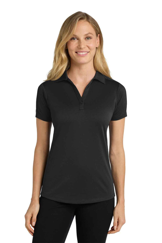 Port Authority Women's Diamond Jacquard Polo L569 Black