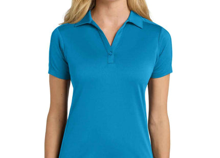 Port Authority Women's Diamond Jacquard Polo L569 Blue Wake