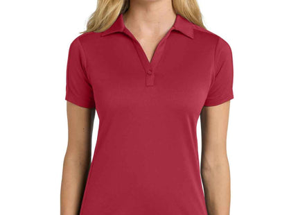 Port Authority Women's Diamond Jacquard Polo L569 Rich Red