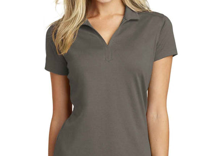 Port Authority Women's Rapid Dry Mesh Polo L573 Grey Smoke