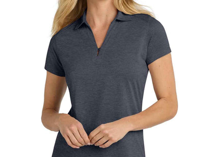 Port Authority Women's Digi Heather Performance Polo L574 Dark Grey