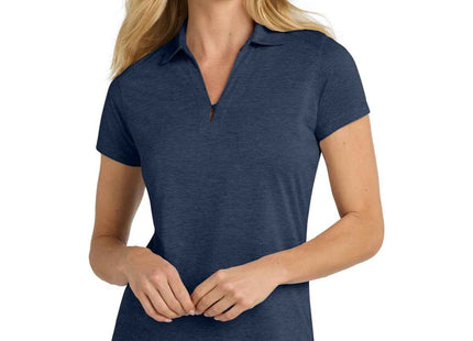 Port Authority Women's Digi Heather Performance Polo L574 Dress Blue Navy