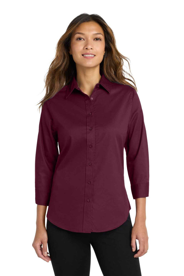 Port Authority Women's 3/4Sleeve Easy Care Shirt L612