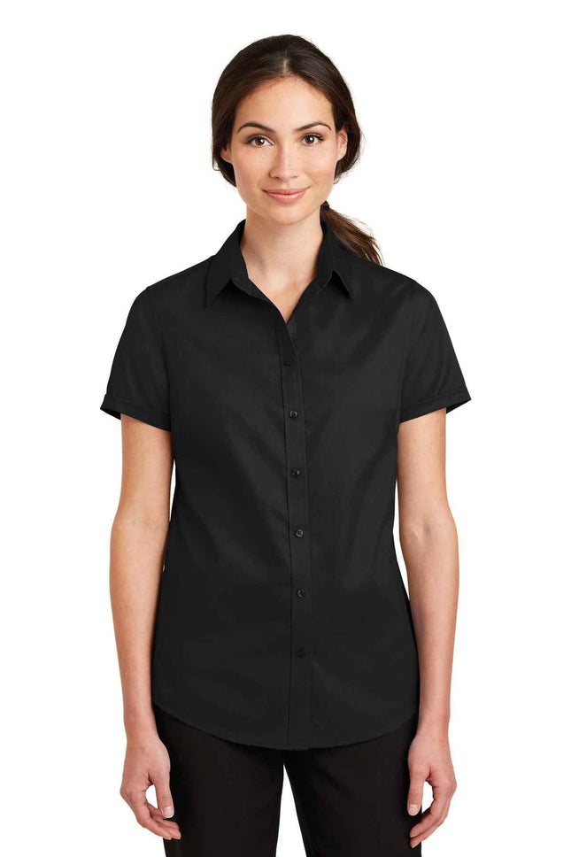 Port Authority Women's Short Sleeve SuperPro Twill Shirt L664