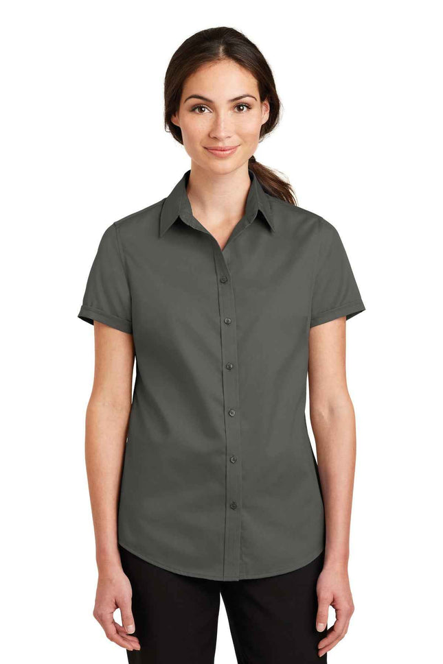 Port Authority Women's Short Sleeve SuperPro Twill Shirt L664