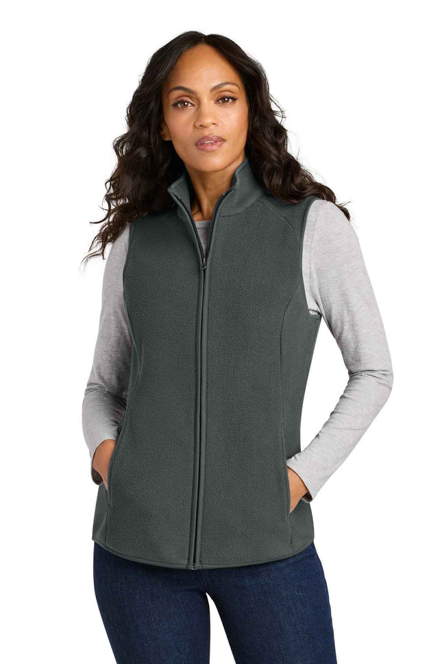 Port Authority Women's CFREE Fleece Vest L702 Grey Steel