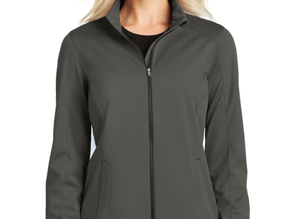 Port Authority Women's Active Soft Shell Jacket L717 Grey Steel