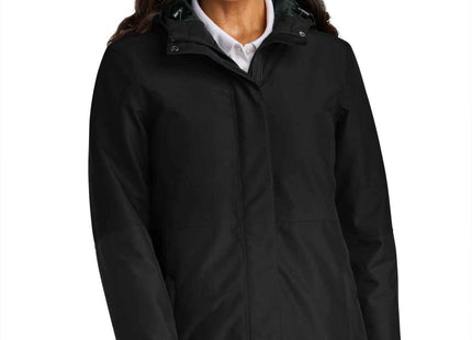 Port Authority Women's Insulated Heavy Ripstop Jacket L721 Deep Black