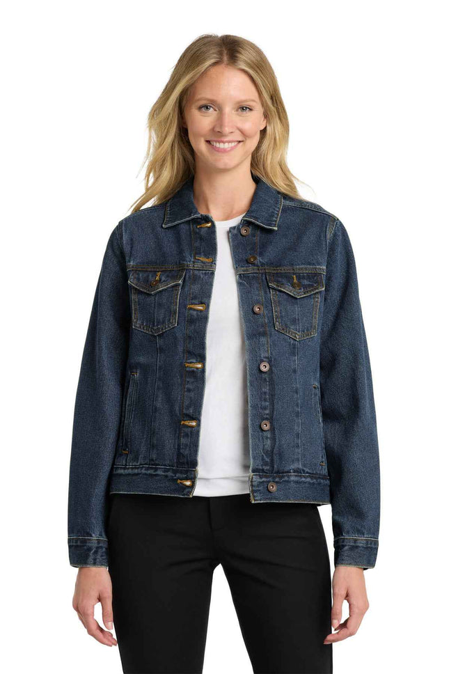 Port Authority Women's Denim Jacket L7620 Denim Blue