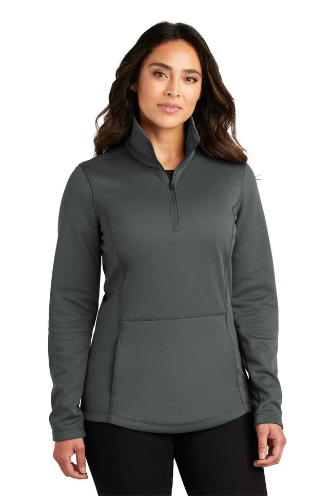 Port Authority Women's Smooth Fleece 1/4Zip L804 Graphite