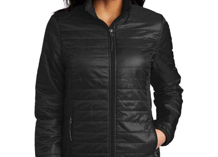 Port Authority Women's Packable Puffy Jacket L850 Deep Black