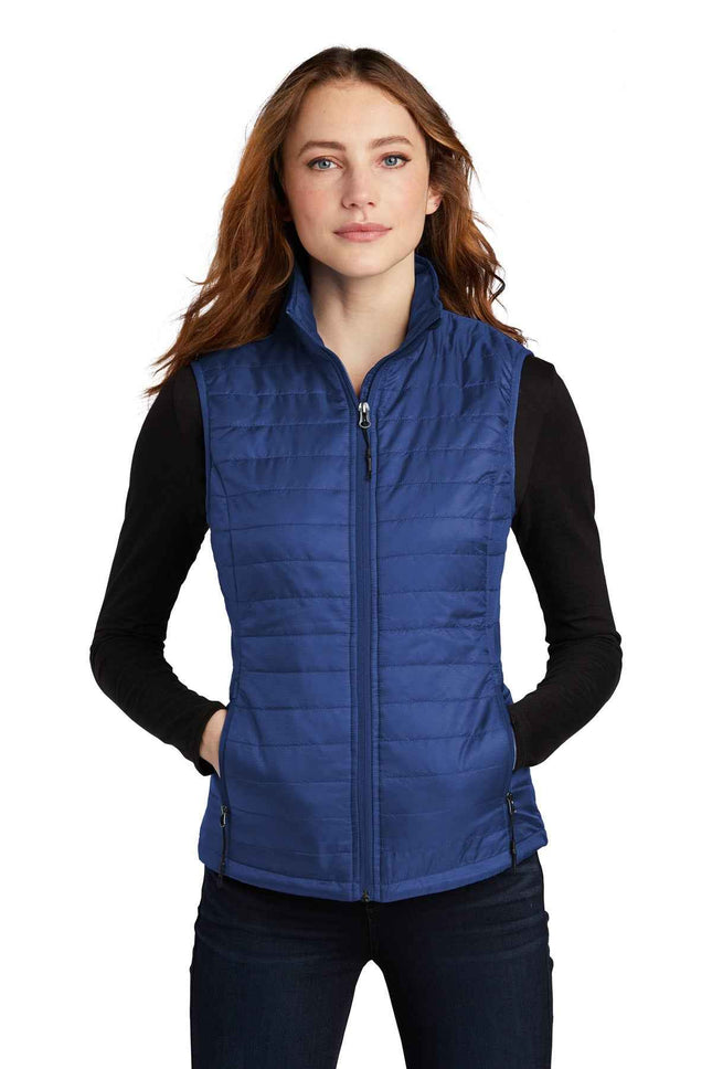Port Authority Women's Packable Puffy Vest L851 Cobalt Blue