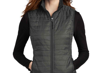 Port Authority Women's Packable Puffy Vest L851 Sterling Grey Graphite