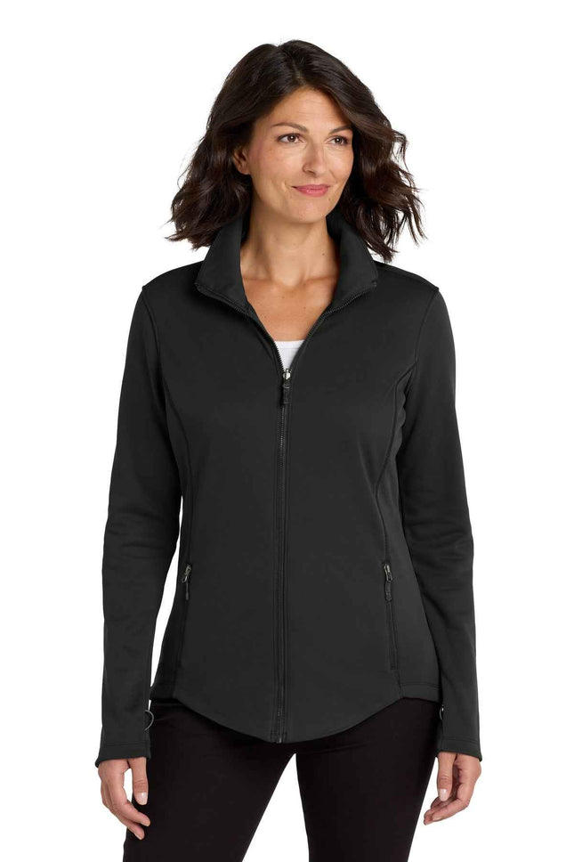 Port Authority Women's Collective Smooth Fleece Jacket L904 Deep Black