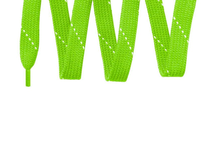 SportTek Laces LACE Neon Green White OSFA