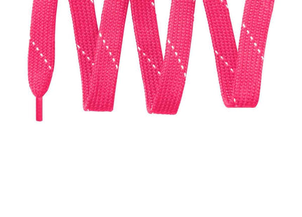 SportTek Laces LACE Neon Pink White OSFA